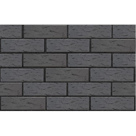 Кирпич лицевой графитовый, поверхность рустик с доставкой в Иркутске