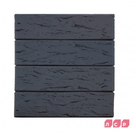 Кирпич лицевой графитовый, поверхность рустик с доставкой в Иркутске